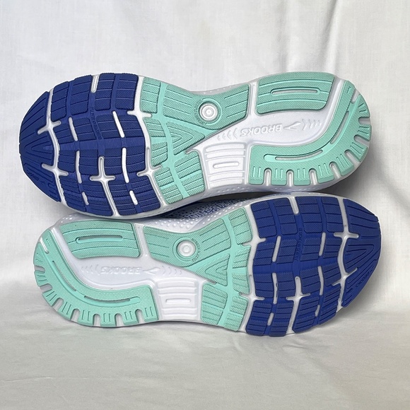Brooks Ghost 16 Neutral Running Shoe White / Amparo Blue Women’s Size 8 - Picture 5 of 9